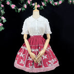 Sweet Lolita Doll Collar High-Waisted Blouse - image 10