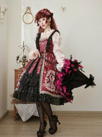 Star Drop Ceremony - Elegant Lolita JSK Printing Open Front Dress and Blouse Set - image 9