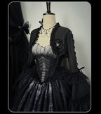 Bone-Eroded Butterfly - Gothic Lolita JSK & SK Set - image 52