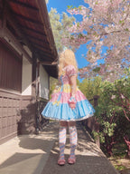 Macaron Lolita Cute Stripe Socks - image 7