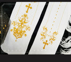 Elegant Lolita Gold Foil Printed Tights - image 23