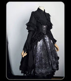 Bone-Eroded Butterfly - Gothic Lolita JSK & SK Set - image 49