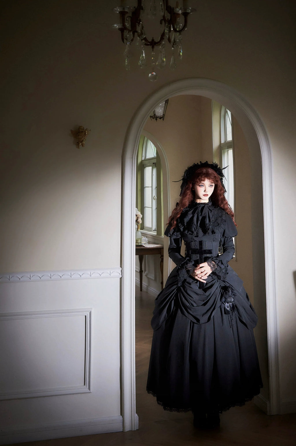Gothic Fishbone Corset Lolita SK and Shirt Set - image 9