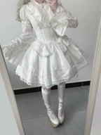 Gothic Lolita Shirt, Detachable Flared Sleeves - image 8