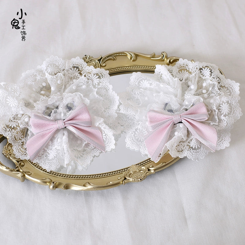 Sweet Lolita Handmade Christmas Pink Headdress - image 22