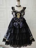 Dragon Witch - Printed Gothic Lolita JSK Dress, Front Opening - image 11