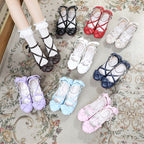 Wind Tide Rumors - Cross-Strap Sweet Lolita Handmade Shoes - image 9