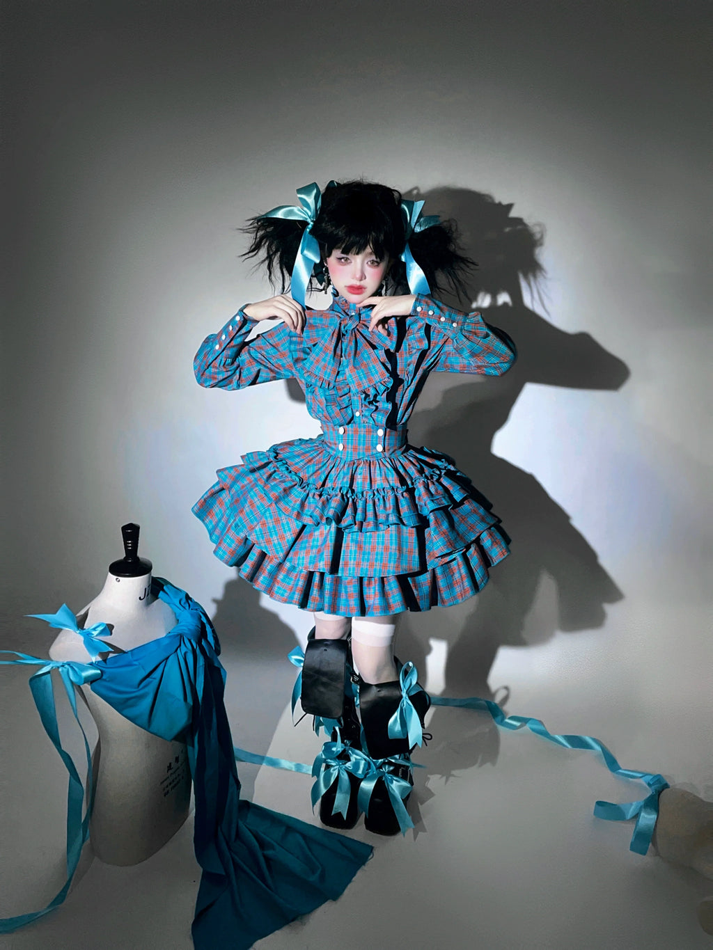 Humanoid Gift Box - Plaid Gothic Lolita Blouse & SK - image 23