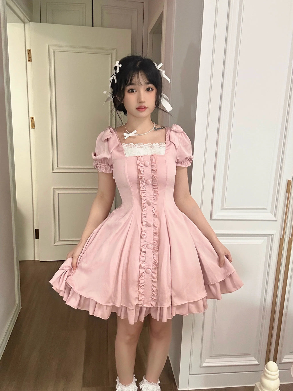 Plus Size Lolita OP Dress Summer Dress - image 2