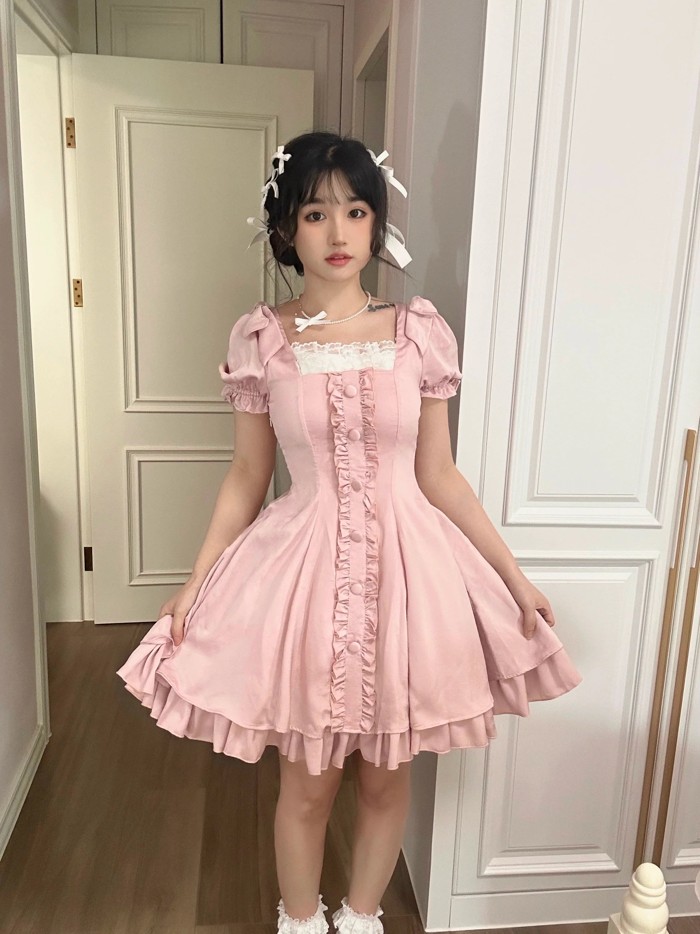Plus Size Lolita OP Dress Summer Dress - image 2