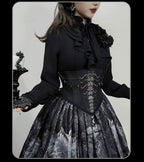 Bone-Eroded Butterfly - Gothic Lolita JSK & SK Set - image 37