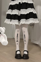Gothic Lolita 80D Velvet Pantyhose - image 6