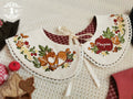 Chubby Fox in the Forest - Kawaii Lolita Accessories Knitted Fox Scarf Embroidered Faux Collar - image 13