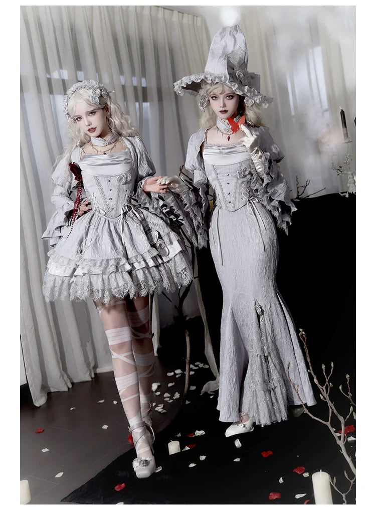 Twilight - Gothic Witch Lolita SK Suit Bodice Mermaid Dress - image 5