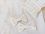 Winter Cotton Lolita Blouse White Long Sleeve Stand Collar Shirt - image 7