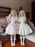 Praying Snowfall Old School Lolita Skirt Suit, Shirt and Cape - image 3