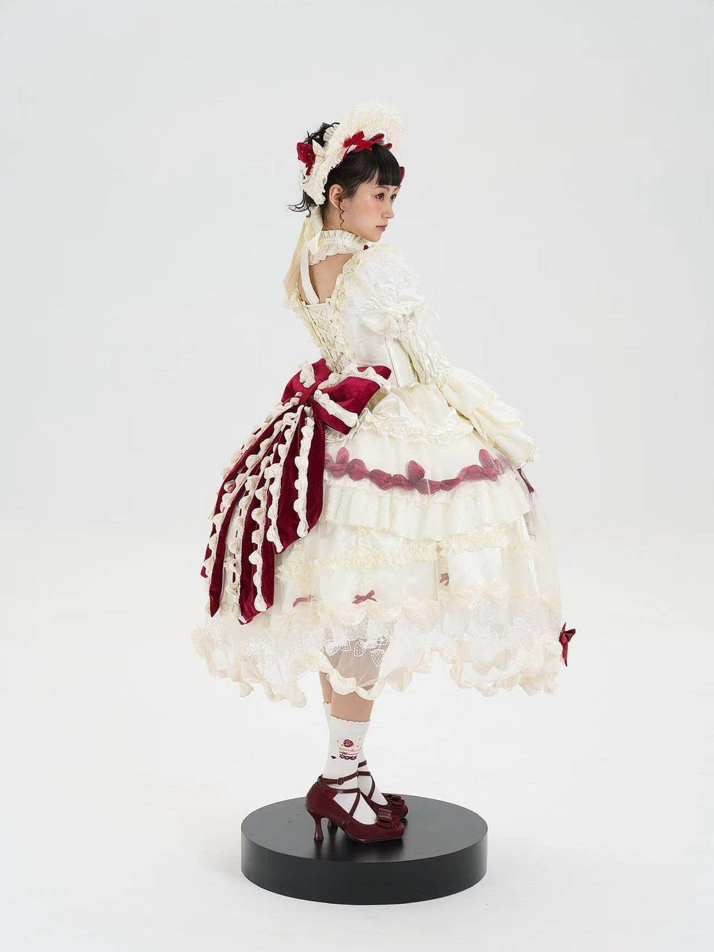 Strawberry Cream Cake White Sweet Lolita OP Set - image 10