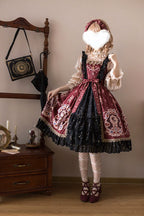 Star Drop Ceremony - Elegant Lolita JSK Printing Open Front Dress and Blouse Set - image 7
