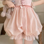 Casual Lolita Bloomers, Solid Color Organza Shorts - image 19