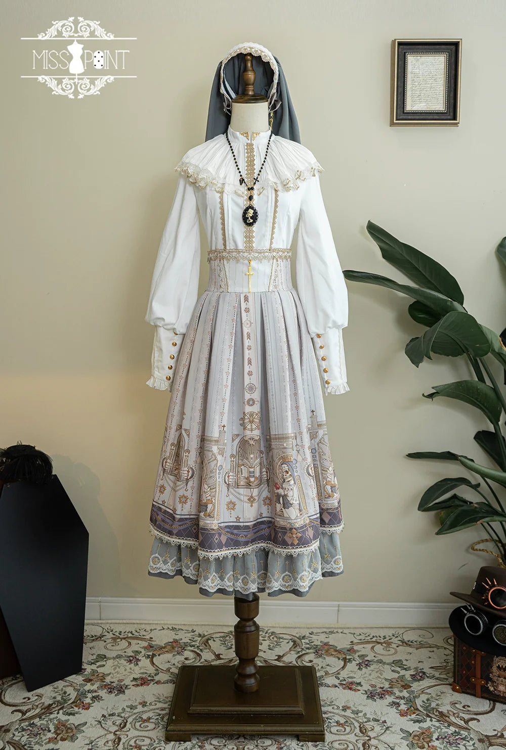 Demon Hunting Notes - Fishbone Gothic Lolita Skirt - image 60