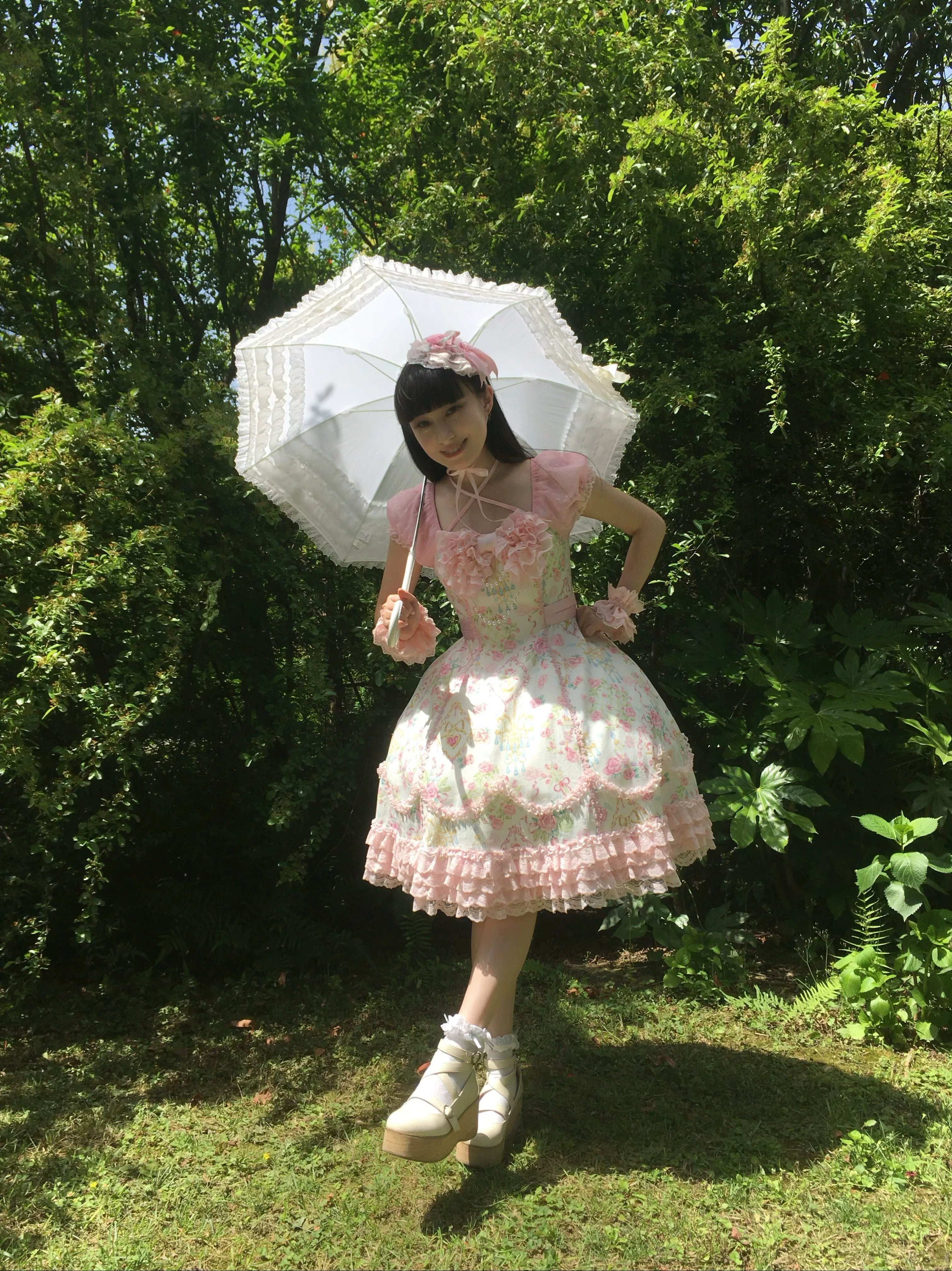 Spring 2025 Old School Lolita Floral JSK and OP Dress Series and Accessories - image 16