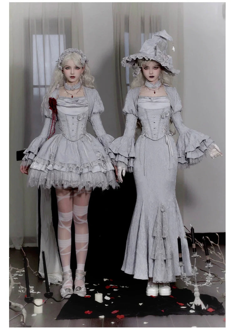 Twilight - Gothic Witch Lolita SK Suit Bodice Mermaid Dress - image 8