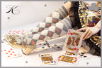 Daily Lolita Cotton Asymmetric Print Socks - image 31
