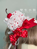 Bite The Cake - Sweet Lolita Accessories, Red & White Polka Dots - image 19