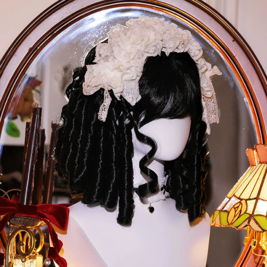 Sparkling 33cm Lolita Court Wig with Roman Curls - image 14