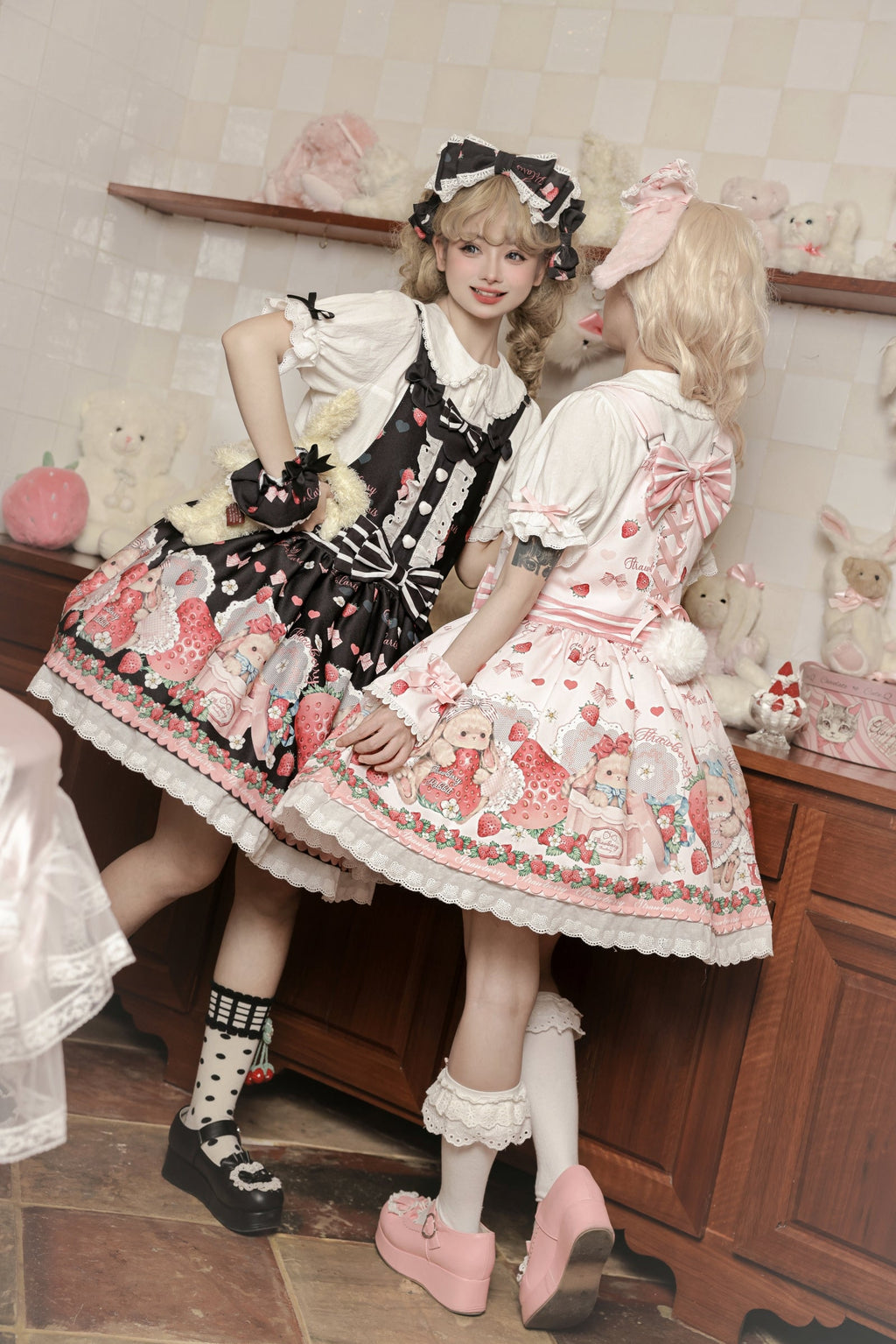 Rabbit Berry Gift Box - Sweet Lolita Salopette and Dress Set - image 20