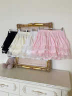 Sweet Lolita Cotton Bloomers, Lace Polka Dot Hem - image 3