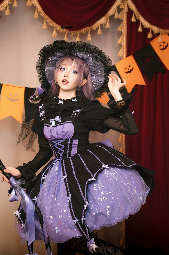 Halloween Gothic Lolita JSK Dress, Pumpkin-inspired Dress - image 17