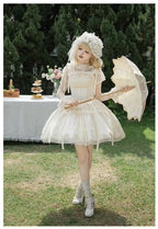 Confession Poem - Classic Lolita Corset JSK Set, Lace & Bows - image 29