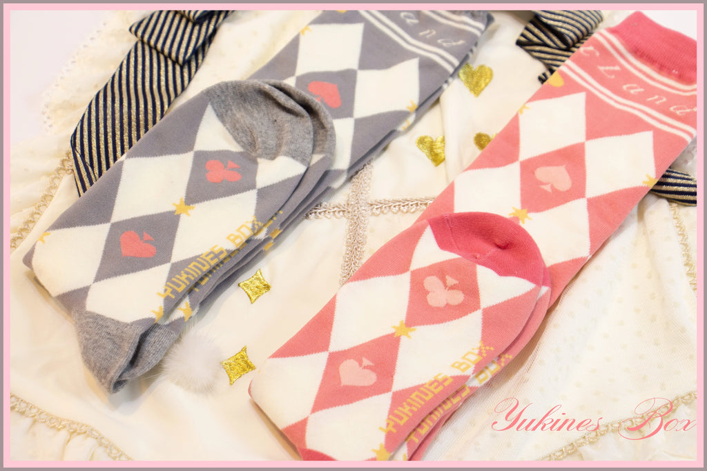 Daily Lolita Cotton Asymmetric Print Socks - image 6