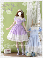 Summer Breeze - Sweet Lolita OP Embroidery Daily Lolita Dress - image 9