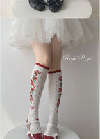 Autumn Sweet Lolita Cotton Thigh-high Socks - image 6