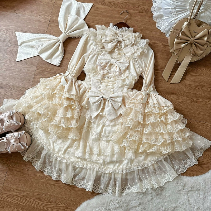 Love and Heart Palpitations Wedding Lolita JSK Dress Suit - image 19