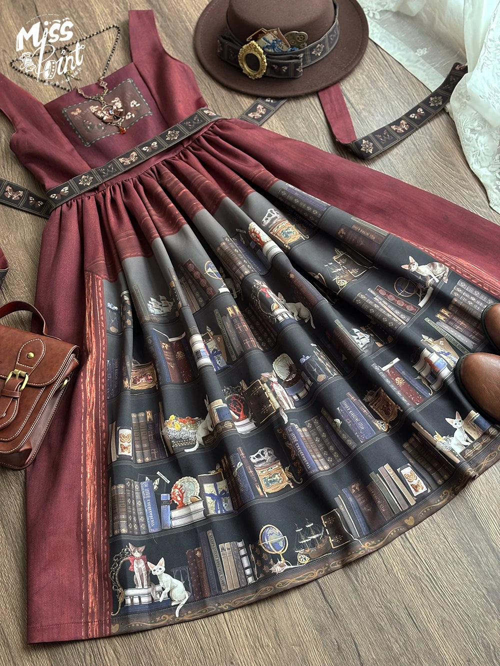 German Bookshelf - Classic Lolita Printed JSK Dress - image 52