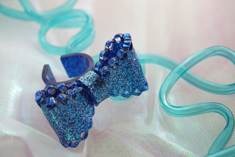 Sweet Lolita Bow Ring and Necklace - image 21