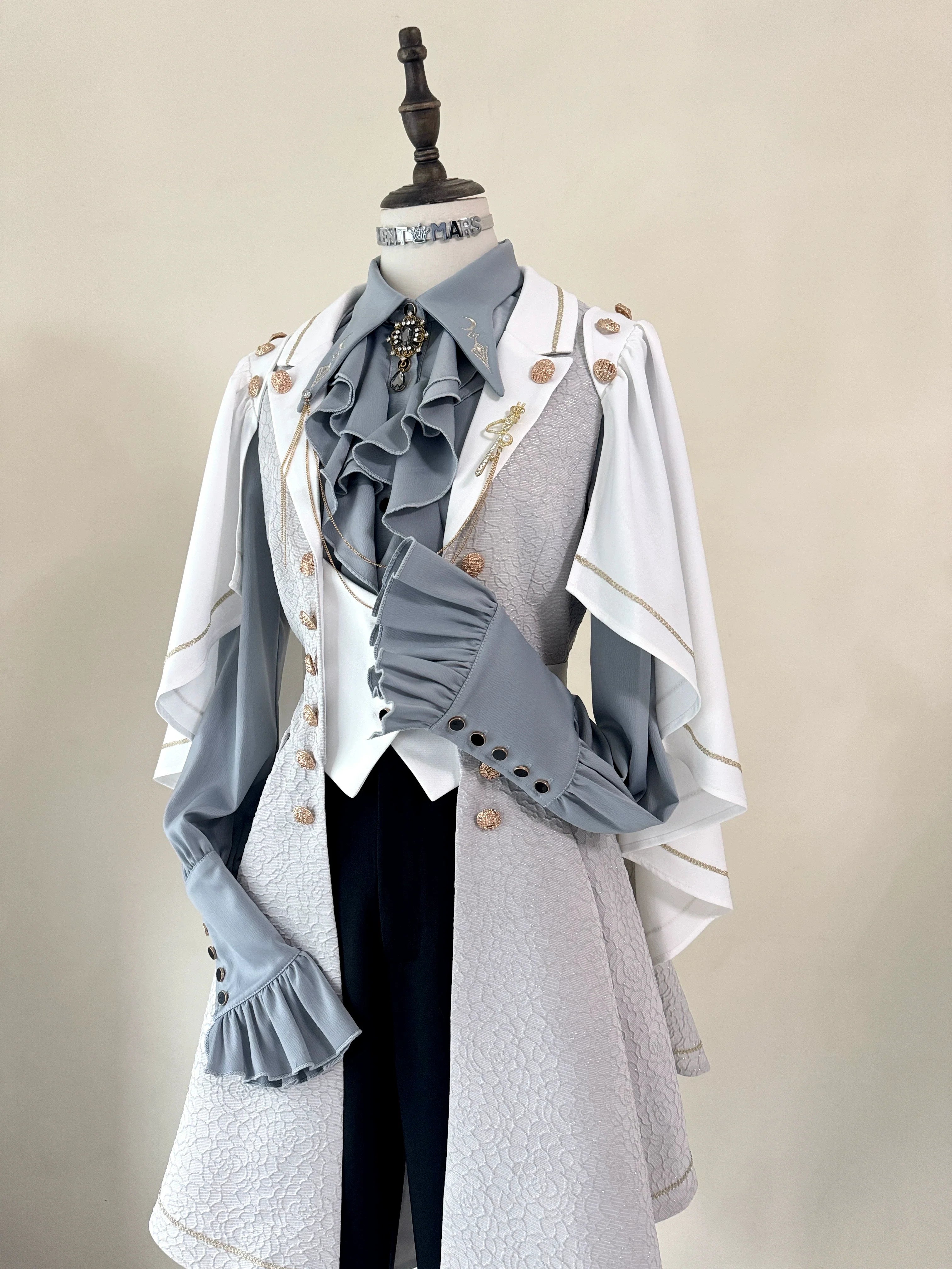 Fallen Moon Code - Retro Military Lolita Vest, Skirt and Pants Collection - image 19