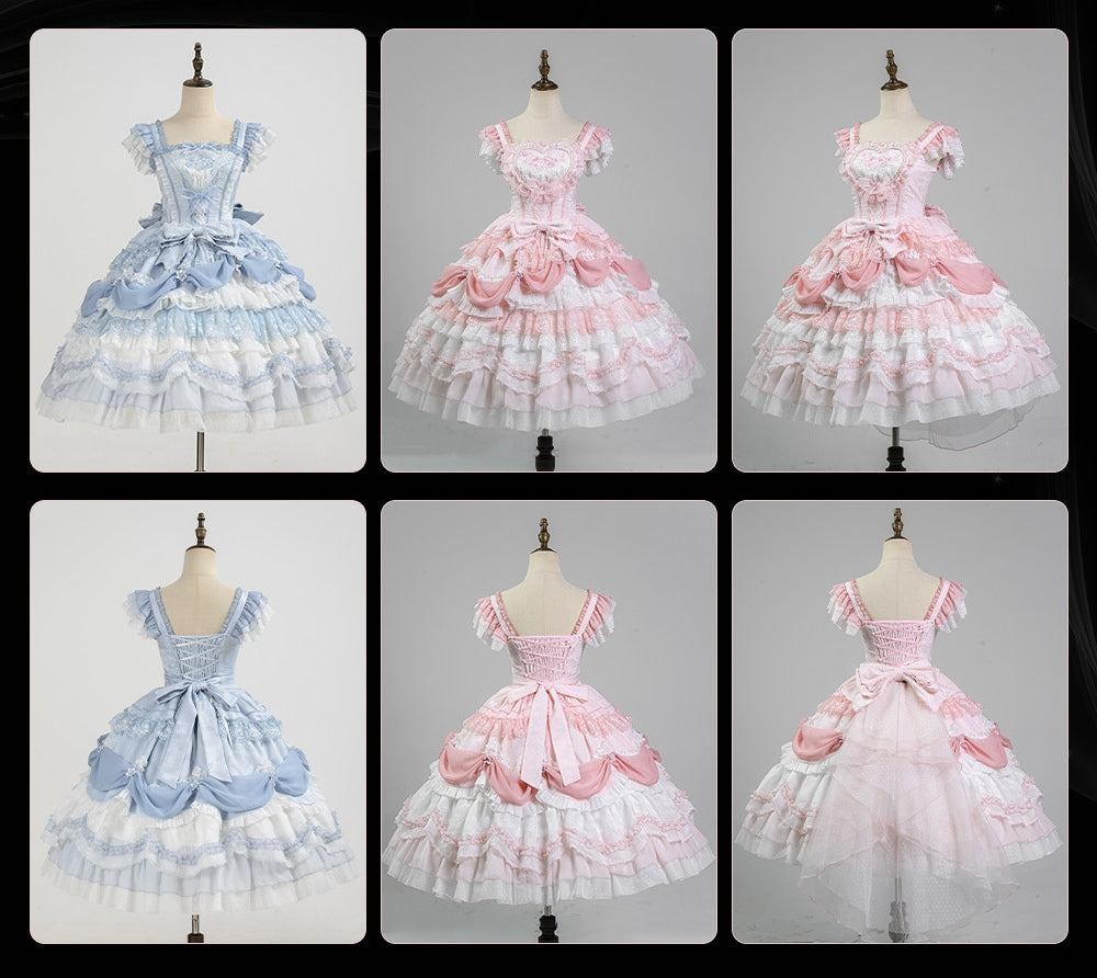 Wedding Poem Lolita JSK, Train and Bonnet Set - image 18