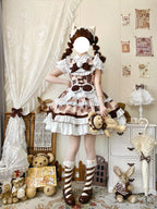 Calico Cat - Winter Kawaii Lolita Print JSK - image 7