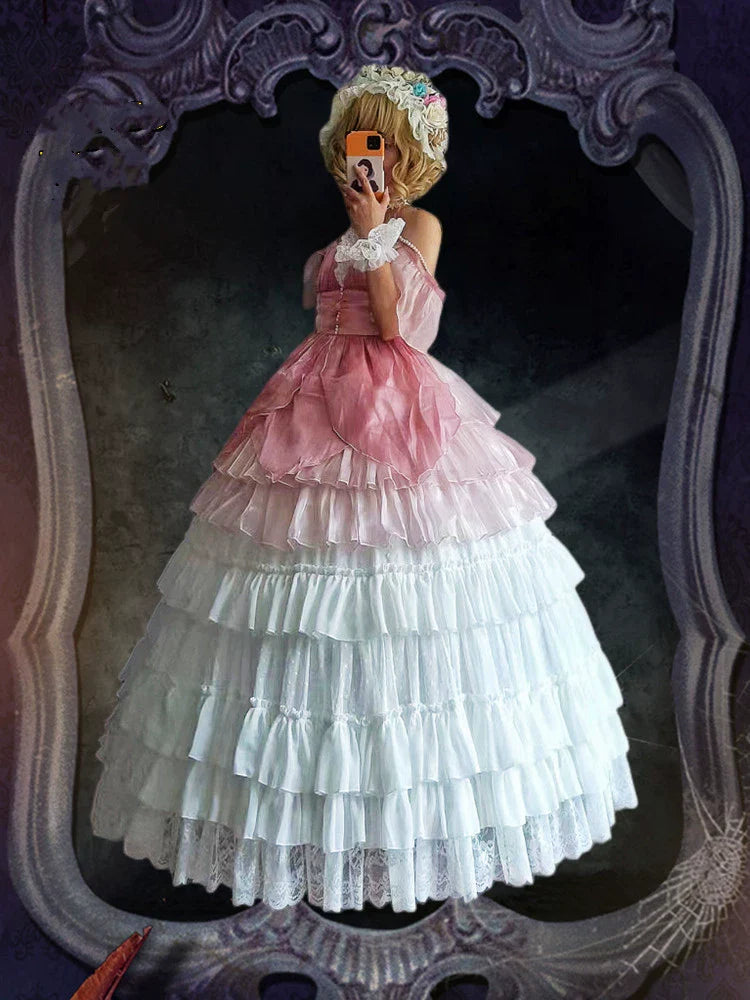 Wedding Lolita Extended Princess Petticoat Skirt - image 1