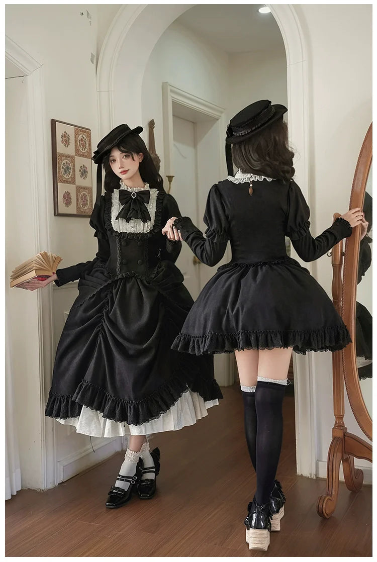 Fog City Time Difference - Classic Lolita SK & Blouse Suit - image 12