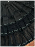 Unnamed Dusk Poem - Classic Lolita OP Dress, Tulle Skirt with Cross Accent and Accessories - image 11