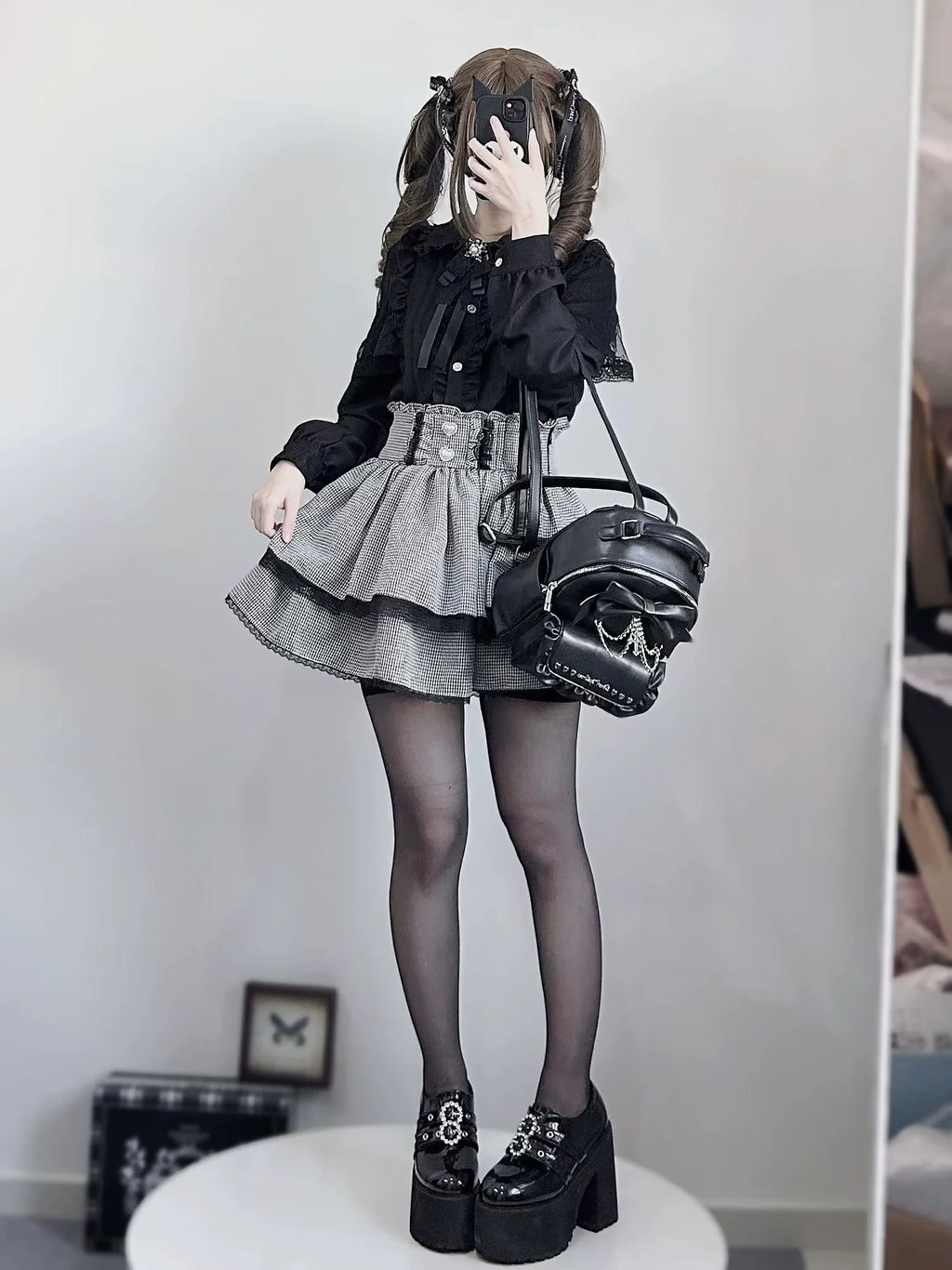 Lace Blouse and Skirt Jirai Kei Coordinate - image 5