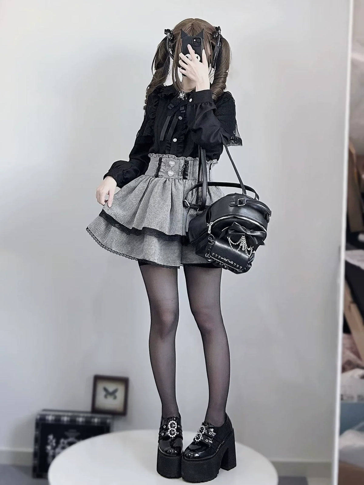 Lace Blouse and Skirt Jirai Kei Coordinate - image 5