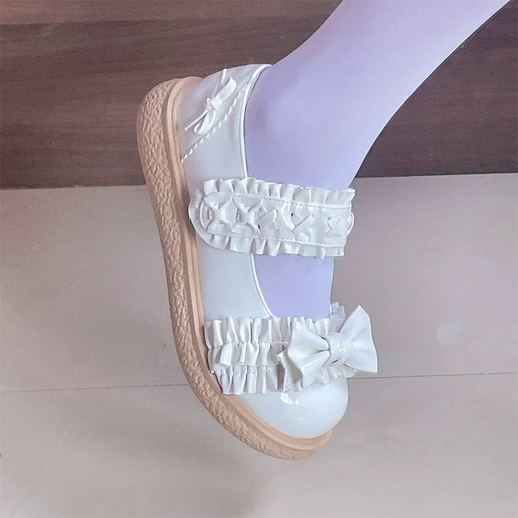 Cute Bow Candy-Colored Lolita Flat Shoes - image 34