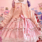 Hollow Out Long Sleeve Lolita Cardigan Multicolors - image 8