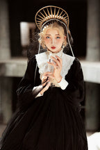 Vintage Elegant Velvet OP Dress - image 34